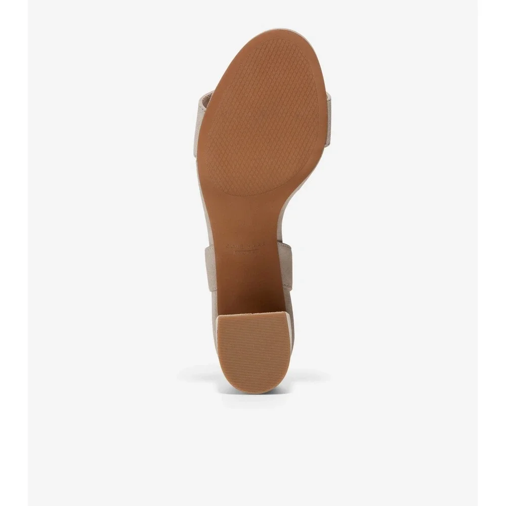 Cole Haan Women's Josie Block Heel Sandal, 65mm, Mortar Suede, Size 11 - Picture 5 of 5